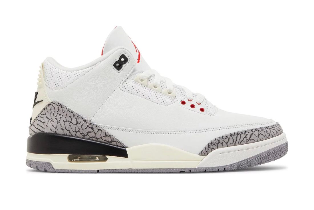 air jordan 3 white cement reimagined