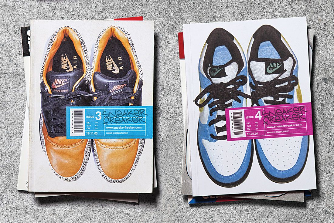 Issues 3 and 4 of Sneaker Freaker magazine