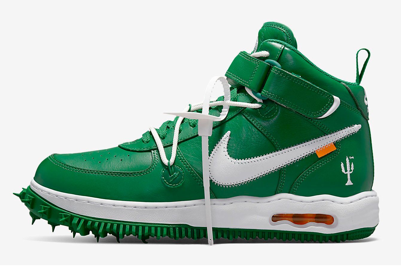 Off-White x Nike Air Force 1 Mid Green DR0500-300