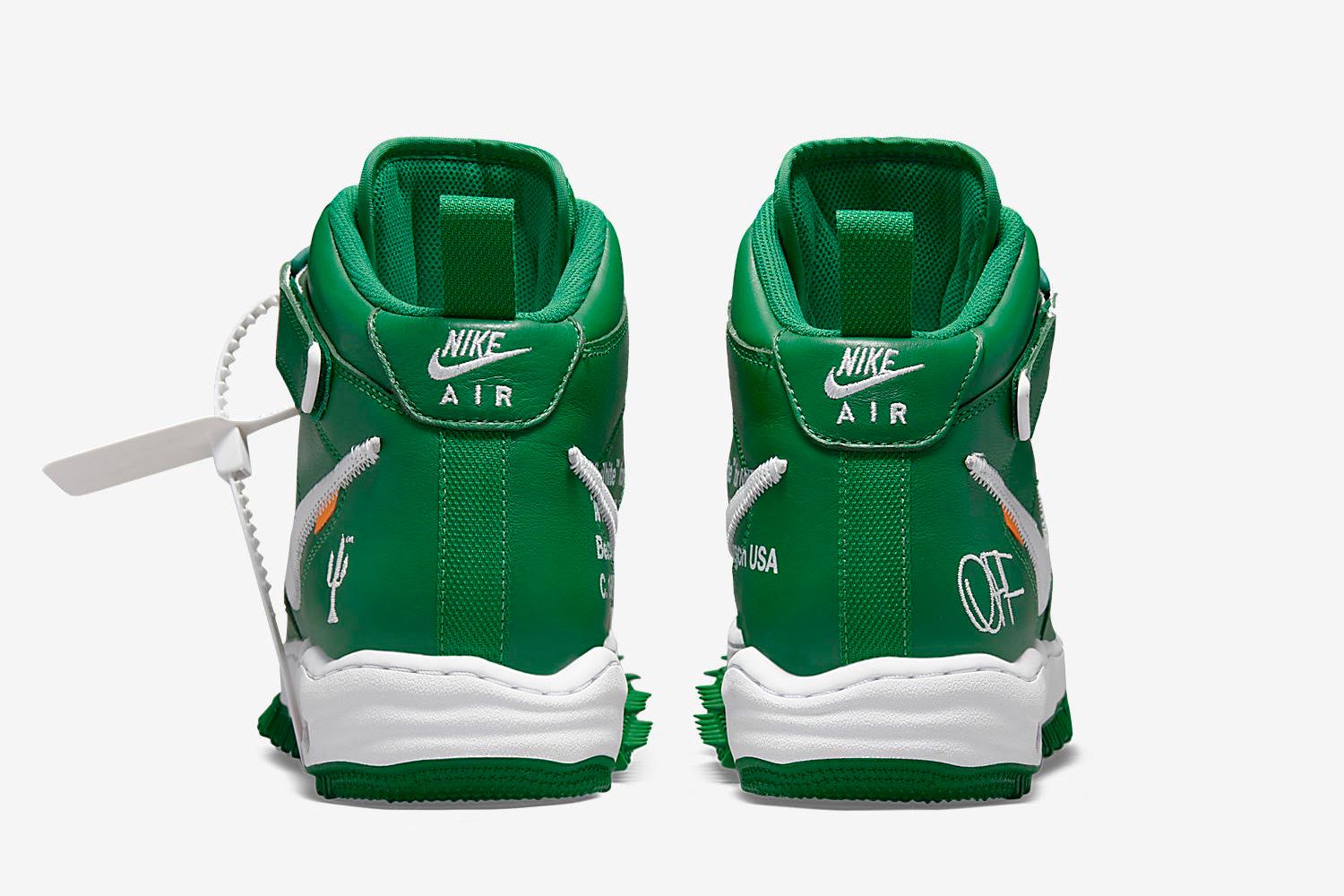 Off-White x Nike Air Force 1 Mid Green DR0500-300